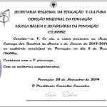 Sessão Solene — Entrega dos Quadros de Honra e de Louvor de 2013/2014